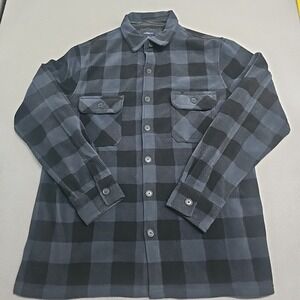Croft & Barrow Flannel Jacket Coat Fleece Men's L Shacket Outdoor Casual Comfort
